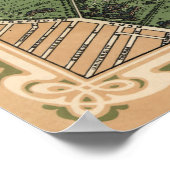  kaart van Sydney Australia (1922) Poster (Hoek)