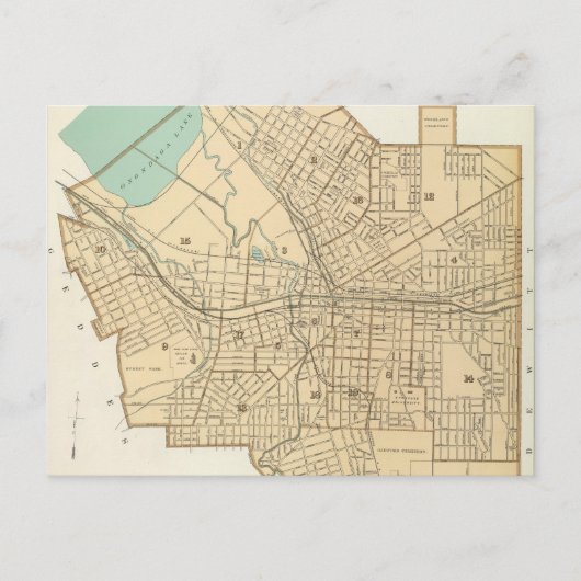  kaart van Syracuse New York (1895) (Voorkant)