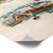 kaart van Tacoma WA (1893) Poster (Hoek)