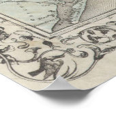  kaart van Texas (1870) Poster (Hoek)