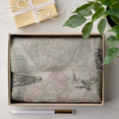 Kaart van Texas met County Borders Tissuepapier (Geschenk)