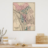  kaart van Trenton NJ (1872) Poster (Keuken)