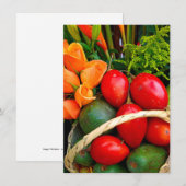 Kaart van tropische vruchten (Voorkant / Achterkant)