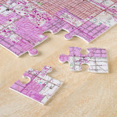  kaart van Tulsa Oklahoma (1954) Legpuzzel (Zijkant)