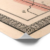 kaart van Utah (1883) Poster (Hoek)