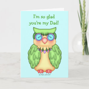Kaart van Vaderdag van de Uil van BaZooples de