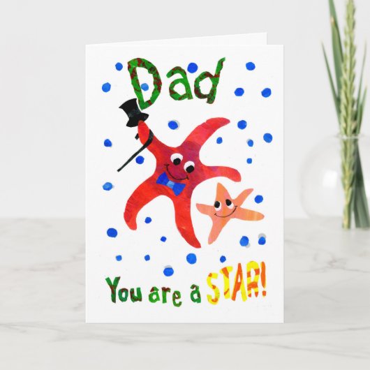 Kaart van Vaderdag van Starfish (Voorkant)
