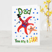 Kaart van Vaderdag van Starfish (Gele Bloem)