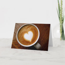 Kaart van Valentijn van de Minnaar van de koffie