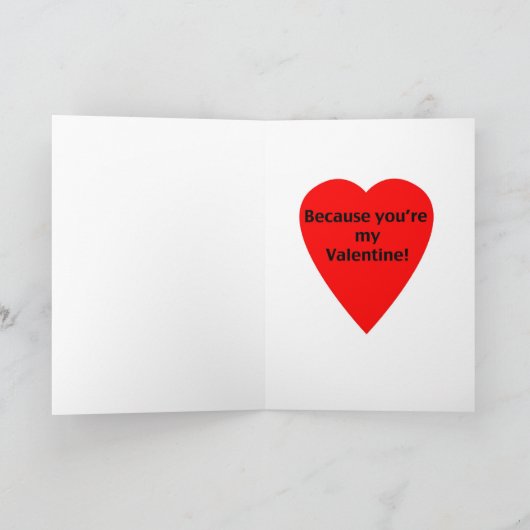 Kaart van Valentijn van het Hart van de eend de (Binnen)