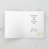 Kaart van Valentijn van het Hart van het monogram (Binnen)