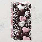  Kaart van Valentijnse hartverwarmde (Voorkant / Achterkant)