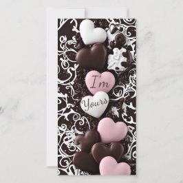  Kaart van Valentijnse hartverwarmde