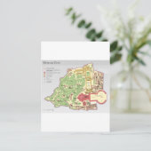 Kaart van Vaticaanstad (Staand voorkant)