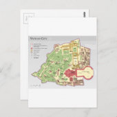Kaart van Vaticaanstad (Voorkant / Achterkant)