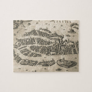  kaart van Venetië (1573) Legpuzzel