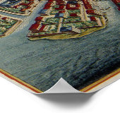 kaart van Venetië (1704) Poster (Hoek)