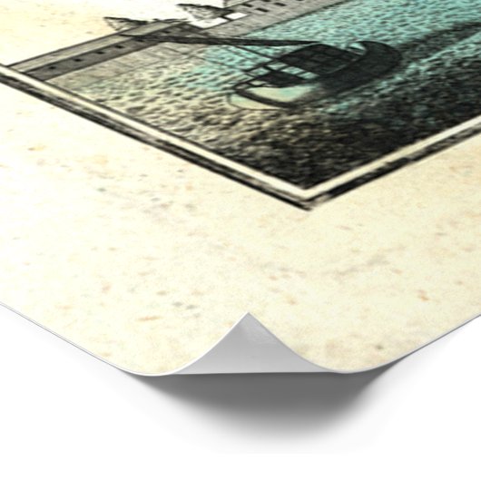 kaart van Venetië (1729) Poster (Hoek)