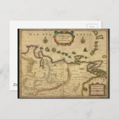 Kaart van Venezuela van Hendrik Hondius (1630) (Voorkant / Achterkant)