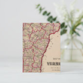 Kaart van Vermont (Staand voorkant)