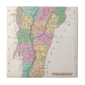 kaart van Vermont (1827) Tegeltje (Voorkant)