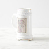  kaart van Vermont (1855) Bierpul (Voorkant links)