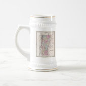  kaart van Vermont (1855) Bierpul (Links)