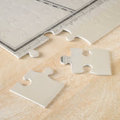  kaart van Washington DC (1866) Legpuzzel (Zijkant)