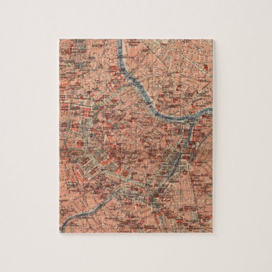 kaart van Wenen (1920) Legpuzzel (Verticaal)