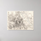 kaart van Wenen Oostenrijk (1906) Canvas Afdruk (Voorkant)