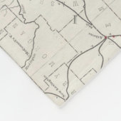 kaart van West-Virginia (1889) Fleece Deken (Hoek)