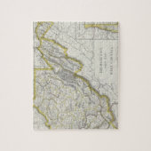  kaart van West-Virginia (1889) Legpuzzel (Verticaal)