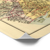 Kaart van Westchester Co Poster (Hoek)