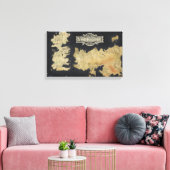 Kaart van Westeros Canvas Afdruk (Insitu (Woonkamer))