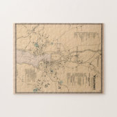  kaart van Westport CT (1867) Legpuzzel (Horizontaal)