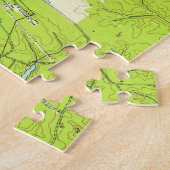  kaart van Williamsburg Virginia (1952) Legpuzzel (Zijkant)