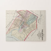  kaart van Wilmington Delaware (1884) Legpuzzel (Horizontaal)
