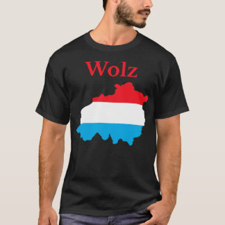 Kaart van Wiltz Canton Luxemburg T-shirt