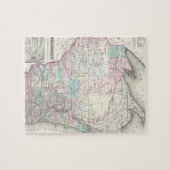 kaart van Wisconsin (1855) Legpuzzel (Horizontaal)