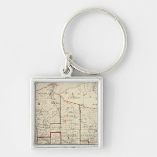 Kaart van Wisconsin Sleutelhanger