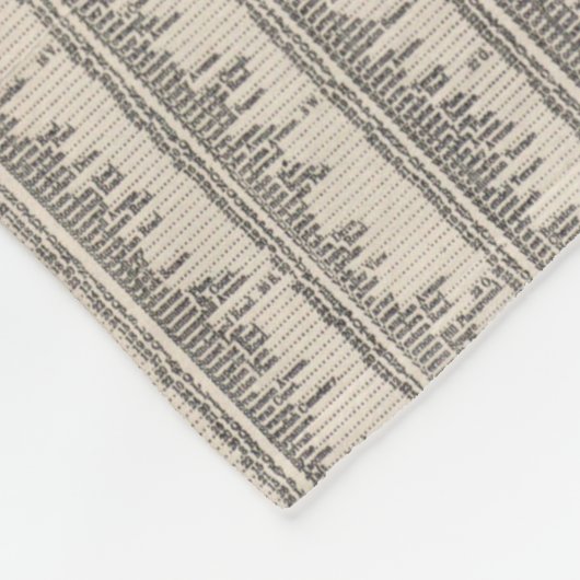 kaart van Worcester Massachusetts (1919) Fleece Deken (Hoek)