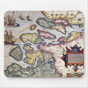 Kaart van Zeeland, c.1560 Muismat