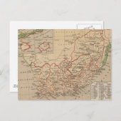 kaart van Zuid-Afrika (1880) (Voorkant / Achterkant)