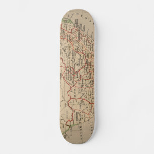  kaart van Zuid-Afrika (1880) Skateboard