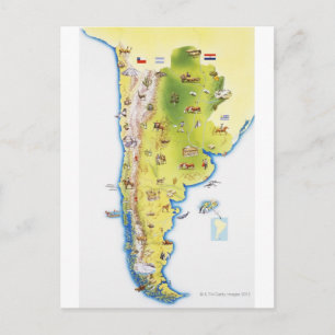 Kaart van Zuid-Amerika