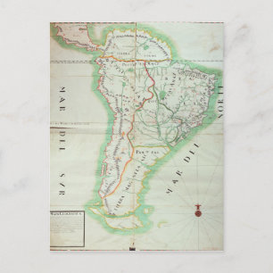 Kaart van Zuid-Amerika, 1777