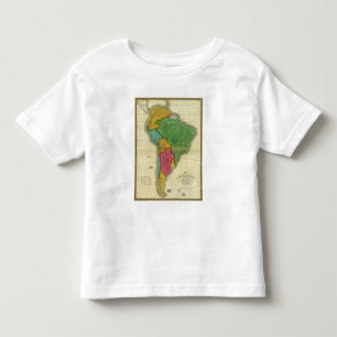 Kaart van Zuid-Amerika 3 Kinder Shirts