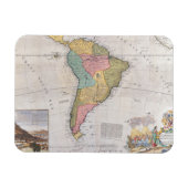 Kaart van Zuid-Amerika 3 Magneet (Horizontaal)