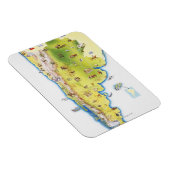 Kaart van Zuid-Amerika Magneet (Rechterzijde)