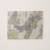  kaart van Zuid-Italië (1853) Legpuzzel (Horizontaal)